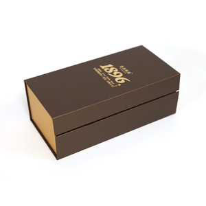 Coffret Cadeau Personnalisé Marron & Doré pour Bouteille Unique – Emballage Premium en Gros pour <span class=keywords><strong>Baijiu</strong></span> et Spiritueux <span class=keywords><strong>Chinois</strong></span> - Product Image 5