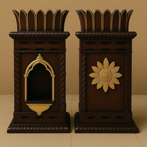 Handcrafted Traditional Tulsi Vrindavan Stand For Hindu Home Luxury Wooden Tulsi Pot Stand Wholesale Manufacturer & Exporter USA - Product Image 6
