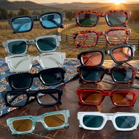 Lunettes de soleil classiques à petite monture unisexe, monture noire, protection UV400, pour myopie, en stock 2026