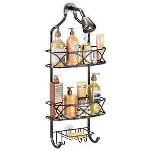 Estantes de Baño Modernos de Doble Nivel de Acero Inoxidable, Impermeables, Sin Perforaciones, para Almacenamiento en la Ducha, Soportes para Toallas Montados en la Pared - Product Image 5