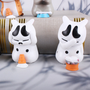 Set di 9 Pezzi Decorativi di Simpatici Gattini Cartoon in PVC, Statuette di <span class=keywords><strong>Gatti</strong></span> in Azione - Product Image 5