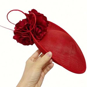 New Style Fashion Feather Tea Party <b>Hat</b> Aristocratic Grand Banquet <b>Hat</b> Headpiece Fascinator <b>Hats</b> <b>for</b> Ladies - Product Image 1