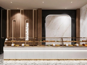 Aménagement intérieur moderne sur mesure pour boulangerie, vitrine en bois pour boulangerie, mobilier de magasin de détail - Product Image 5