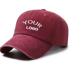 Casquette de baseball en coton personnalisée avec logo brodé 3D, style vintage délavé, couleur unie, multicolore, vierge, type trucker - Product Image 3
