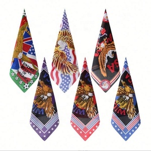 ผ้าเช็ดหน้าผ้าฝ้ายพิมพ์ลายตาราง22 "* 22" สำหรับกลางแจ้งงานตามสั่ง - Product Image 5