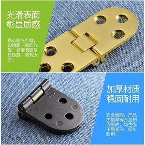 Stainless Steel Furniture Hinge 4 Hole Surface Mount Durable Modern Design - Product Image 1