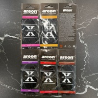 AREON Ambientador de Coche Colgante de Gel Ecológico, Aroma Duradero, Eliminación de Olores, Evaporación Natural, Aromas Surtidos, Auto