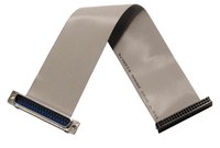 Cable de cinta plana de 40 pines y 30cm, macho a hembra, cable de datos IDE