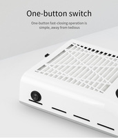 Aspirateur à poussière pour ongles 80W, forte aspiration, plusieurs trous de ventilation, autocollant personnalisé pour les revendeurs d'équipements de beauté