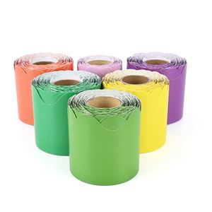 Rollos de Papel con Borde de Color Personalizable, Autoadhesivos, Accesorios para Tableros de Anuncios de Aula - Product Image 3