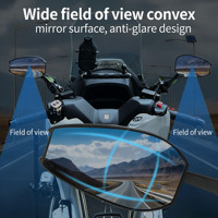 Spion Motor Universal Modifikasi Aluminium Alloy dengan Pemantau Titik Buta Radar Gelombang Milimeter, Dapat Dilipat