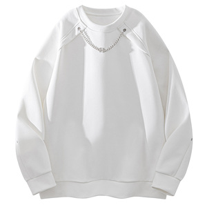 เสื้อสเวตเตอร์แขนยาวสำหรับผู้ชายคอกลมเรียบง่ายสไตล์ญี่ปุ่นใหม่สำหรับฤดูใบไม้ผลิและฤดูใบไม้ร่วง2025ออกแบบโลโก้ได้ตามต้องการ - Product Image 2