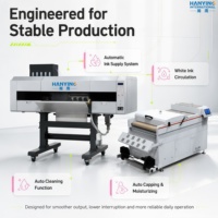Machine d'impression DTF industrielle de 680 mm avec quatre têtes d'impression Epson I3200-A1 et un agitateur de poudre pour une solution commerciale de vêtements personnalisés
