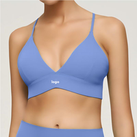 Soutien-gorge de sport ajustable style Kendall Jenner pour femme, confortable, à bretelles spaghetti, avec coussinets, sexy, pour le yoga