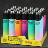 Briquets à silex rechargeables colorés Clipp, prix usine, vente en gros, logo personnalisé, briquets en gros