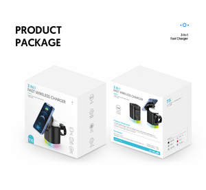 Nouvelles tendances 2025 support de chargeur sans fil multifonction de technologie la plus vendue avec lumière rvb - Product Image 2