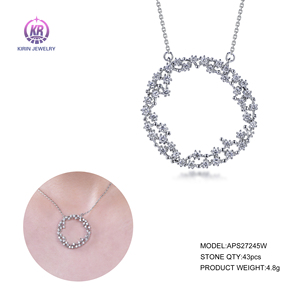 จี้สร้อยคอเงินแท้ 925 ชุบแพลตตินั่ม คิริ<span class=keywords><strong>น</strong></span> ดีไซ<span class=keywords><strong>น</strong></span>์สั่งทำได้ แฟชั่นทั<span class=keywords><strong>น</strong></span>สมัย ประดับเพชรเซอร์โคเ<span class=keywords><strong>น</strong></span>ีย เหมาะสำหรับงานแต่งงา<span class=keywords><strong>น</strong></span>แ<span class=keywords><strong>ล</strong></span>ะงานหมั้<span class=keywords><strong>น</strong></span> - Product Image 3