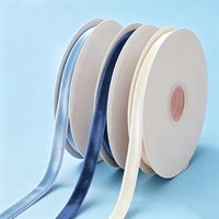 Ruban en velours de haute qualité, ruban en velours à une face pour la décoration de boîtes cadeaux, ruban d'emballage pour les fêtes