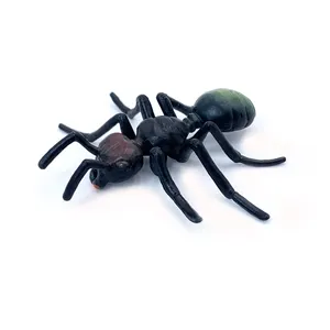 Wildlife Realistic High Quality PVC Plastic Animal Figure Toys Realistic Eco-friendly Anima Black Ants With Cyan Toys