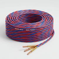 Cable de Conexión de Cobre con Aislamiento de PE, Par Trenzado, Rojo y Blanco, Conductor de Cobre para Conexiones Eléctricas