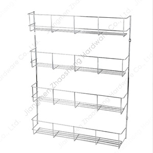 Wall Mounted <b>Spice</b> <b>Rack</b> Iron Rectangle Seasoning Storage Organizer For Kitchen Cabinet Door Easy Cleaning - Product Image 5