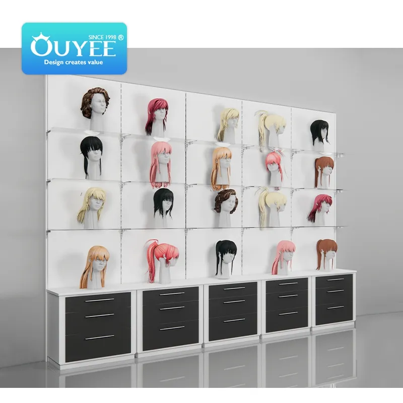 Beauty Supplies Display Hair Display Case Hair Extensions Furniture And Products Display Cabinet