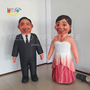 Costume gonflable personnalisé pour spectacle de scène de dessin animé gonflable, costume de jeunes mariés - Product Image 1