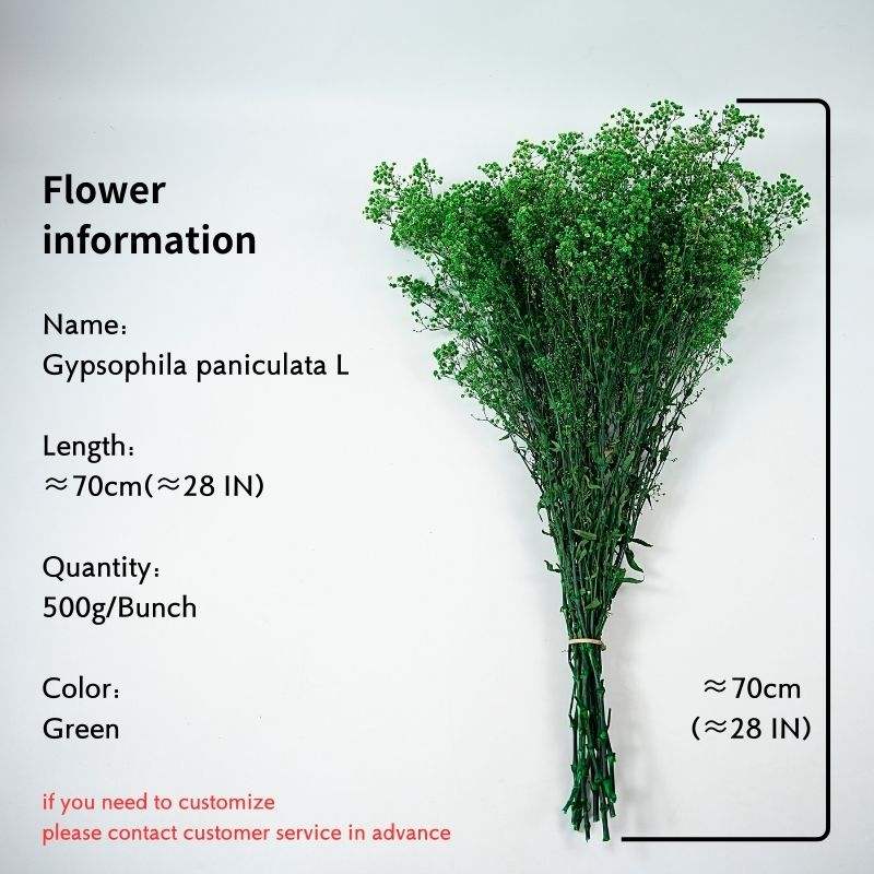 Verde (cantidad: 500 g/bundle) es 28 pulgadas de largo