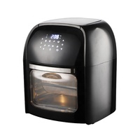 Friteuse domestique multifonction de grande capacité sans huile Smart 12L 120V Air Cooker Fryer Black Air Fryer four