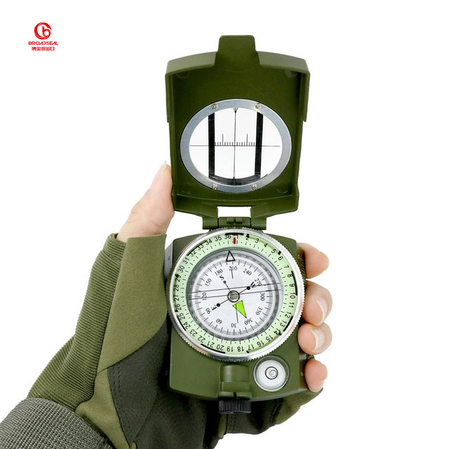 High Quality Professional Tactical Camping Compass Multi-Functional Luminous North Needle Precision Geological Metal Pointer