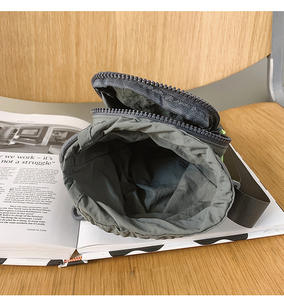 Custom Adjustable RPET Fabric Gym Outdoor Crossbody Water <b>Bottle</b> <b>Carrier</b> Bag Puffy Sling <b>Bottle</b> Holder With Phone Pocket - Product Image 2