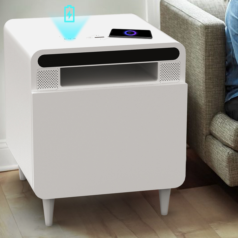 smart sofa table with charger wifi fridge