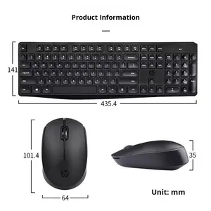 สำหรับ <span class=keywords><strong>HP</strong></span> CS10คีย์บอร์ดไร้สายอเนกประสงค์, เมาส์ไร้สาย RGB backlit อินเตอร์เฟซ USB พลาสติกใหม่สำหรับบ้านสำนักงานแล็ปท็อปคอมพิวเตอร์ตั้งโต๊ะ - Product Image 5