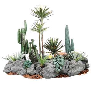 Plantes Décoratives Séchées en Pot de Haute Qualité, Plantes Artificielles d'Extérieur, <span class=keywords><strong>Cactus</strong></span> Artificiel en Plastique pour Terrain de Football - Product Image 6
