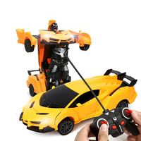 Robot électrique transformable, jouet transformable, voiture télécommandée 1:16, 2 en 1, batterie, boîte en plastique, 60 AA RC