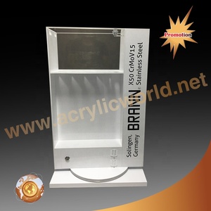 Custom Countertop Acrylic Knife <b>Display</b> <b>Stand</b> with 360° <b>Rotating</b> Base for Retail Stores - Product Image 3