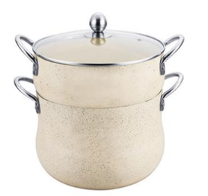 Couscoussier marocain en aluminium, 4 pièces, durable, recyclable, de haute qualité, compatible lave-vaisselle, cuisinière à gaz, cuisine à <span class=keywords><strong>domicile</strong></span>, <span class=keywords><strong>couscous</strong></span> - Product Image 6