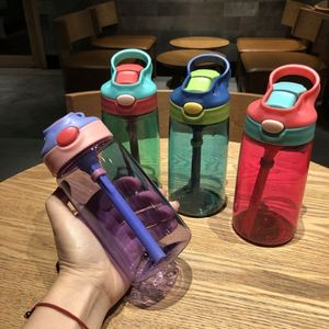 Vaso de aprendizaje con asa anticaída, estilo pico de pato, 480 ml, botella de plástico ecológica de doble pared para adultos - Product Image 1