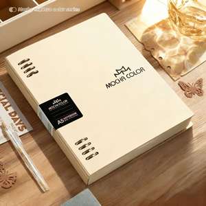 YIXIN Loose-<b>Leaf</b> Notebook Shell Detachable B5 Metal 8-Hole Inner Core Replacement High-Value Gift With 60 Sheets Model MD0171 - Product Image 2