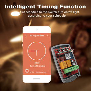 Tuya APP Wifi Universal puerta de garaje Control remoto interruptores receptor 2 CH controlador interruptor 433.92NHz abridor de puerta transmisor - Product Image 6