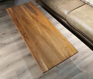 Mesa de Centro Moderna Redonda de Madera de Nogal |   Mesa de Centro de Madera Sólida de Estilo Mid-Century |   Tamaño, Color y Altura Personalizados para Sala de Estar - Product Image 3