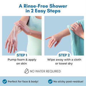 Gel de Ducha Natural de Marca Privada con Aloe, Sin Residuos, Sin Enjuague, <span class=keywords><strong>Espuma</strong></span> <span class=keywords><strong>Limpiadora</strong></span> sin Agua para Personas Mayores y Campamentos - Product Image 4