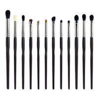 Ensemble de pinceaux de maquillage professionnels Mophira - 12 pièces, forme ronde, manche en bois, pinceaux pour le visage et le correcteur, échantillons de pinceaux à raser disponibles