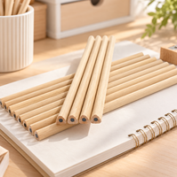 Crayons de 7 pouces en bois de peuplier, triangulaires, de qualité supérieure, avec logo personnalisé, emballage pour bureau, enfants, hôtel, FSC EN71