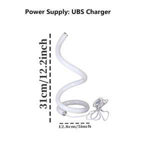 Night Light Desk Lamp Creative RGB Phantom Color Spiral LED <b>Table</b> Lamp Minimalist Dimmable <b>USB</b> Power Bedroom Office <b>Bedside</b> - Product Image 6