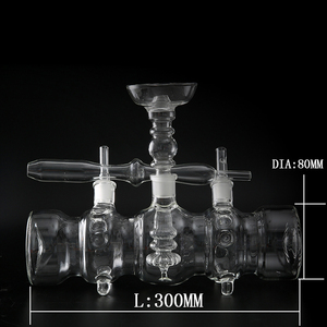 Édition de Noël Design Verre à haute teneur en borosilicate Narguilé Fumée Verre à eau Shisha Options personnalisées LED Tabak Saveur Set Bar Utilisation - Product Image 4