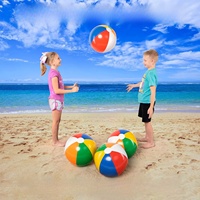 Individuell Bedruckter PVC-Strandball Aufblasbarer Poolball Spielzeug Party-Zubehör Abschlussfeier Weihnachtsdekoration Kindergeburtstag Luau Sommer