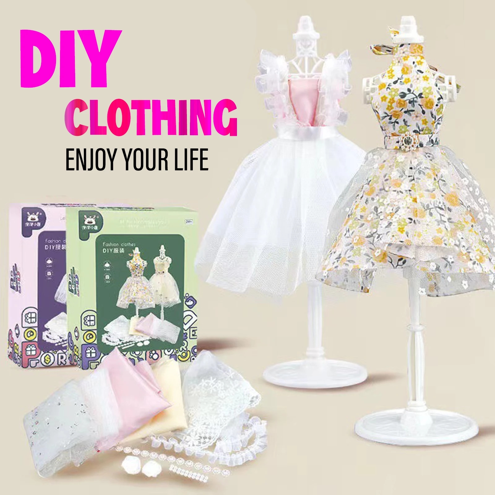 fashion design dress kit for kids DIY Fashion Design Studio Kit for Kids main image 0