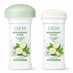 Desodorante en Barra de Pepino y Menta, Control de Olor 72H, Sin Aluminio, 50g, 1.76 Oz, Marca Privada, <span class=keywords><strong>Antitranspirante</strong></span> al por Mayor, OEM - Product Image 1