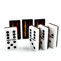 55 Dominos Acryliques Double Neuf 55x28x14mm – Jeu de Table Écologique pour le Plaisir en Famille